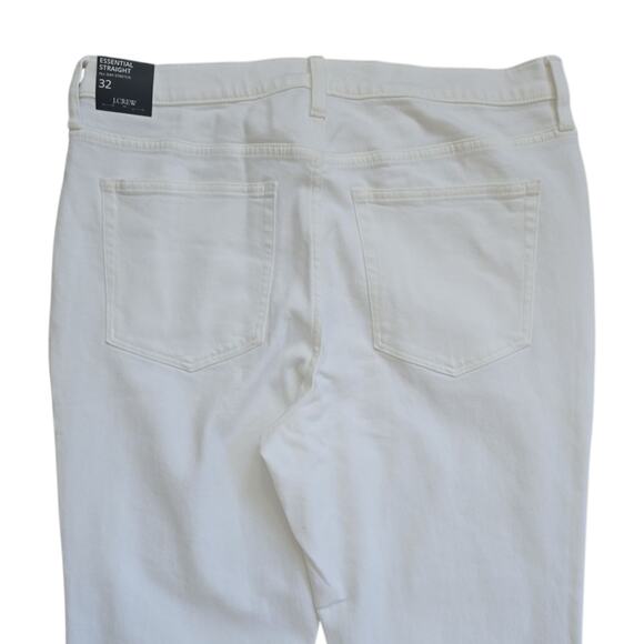 J. Crew Essential Straight Leg White Jean in All-day Stretch‎ Size 32 BX520 - Picture 9 of 10